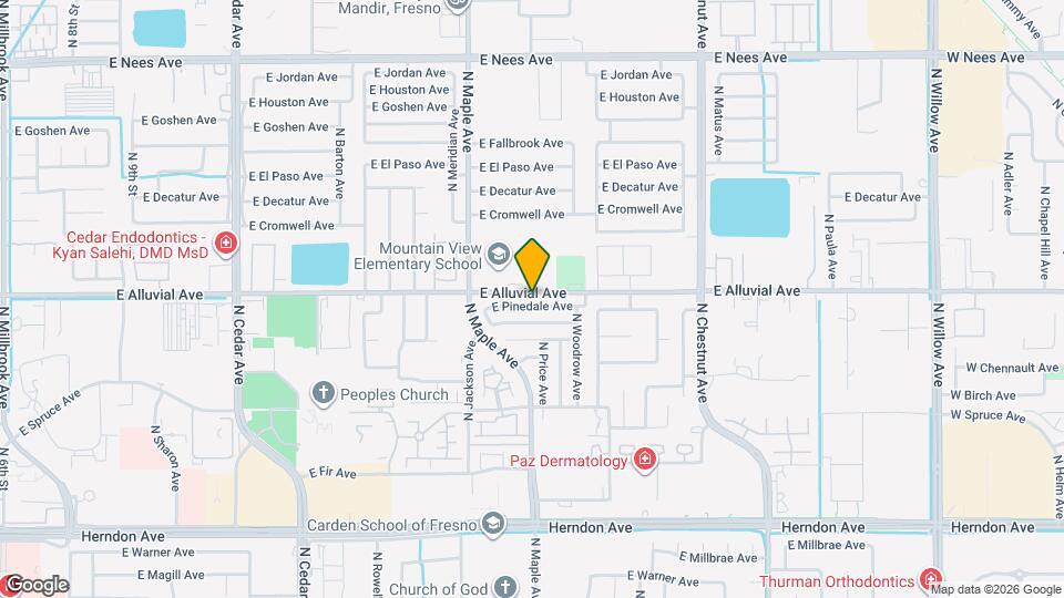 2134 E Pinedale Ave Map and Location Details