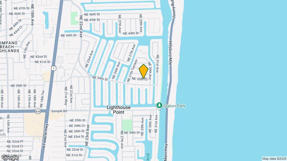 2910 NE 39th Ct Mapa y Detalles de la Ubicación