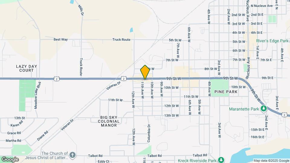 1022 9th St W Map and Location Details