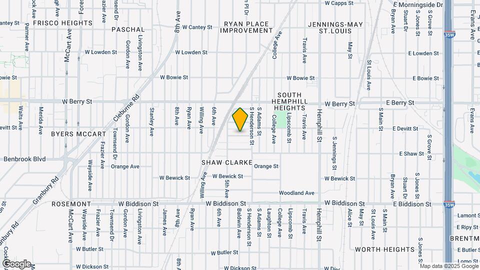 1246 Lowe St Map and Location Details