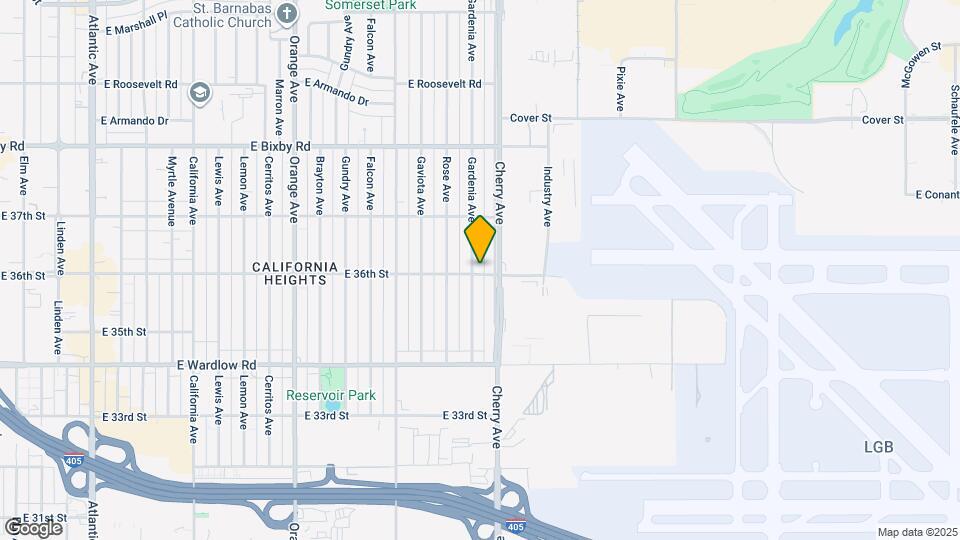 3600 Gardenia Ave Map and Location Details