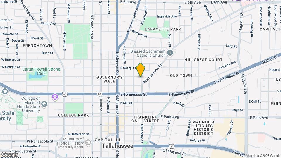 418 N Meridian St Map and Location Details