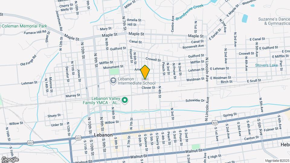 513 Weidman St Map and Location Details