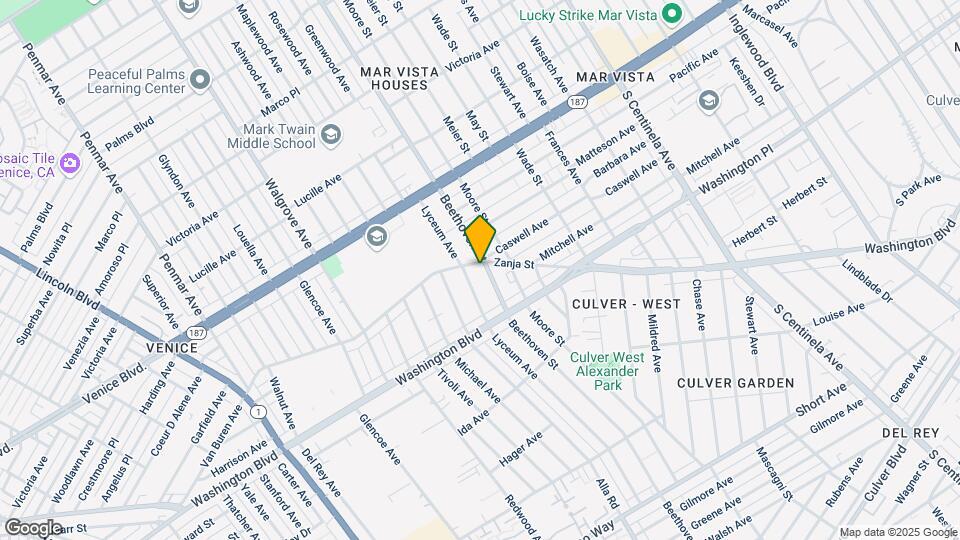 3941 Beethoven St Mapa y Detalles de la Ubicación