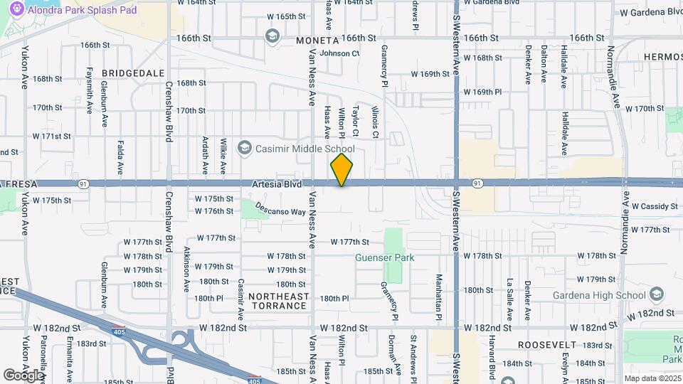 Artesia Comstock Apartments Map and Location Details