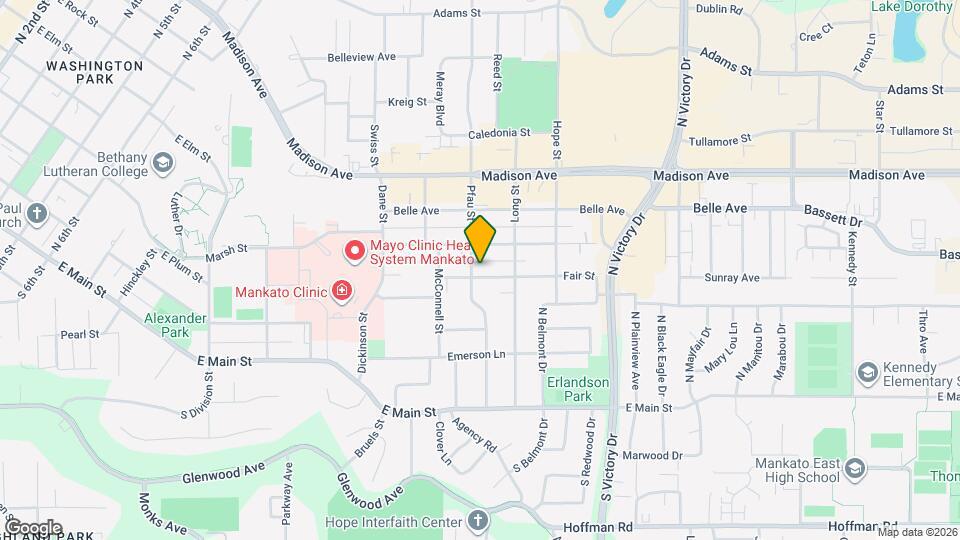 1312 Fair St Map and Location Details