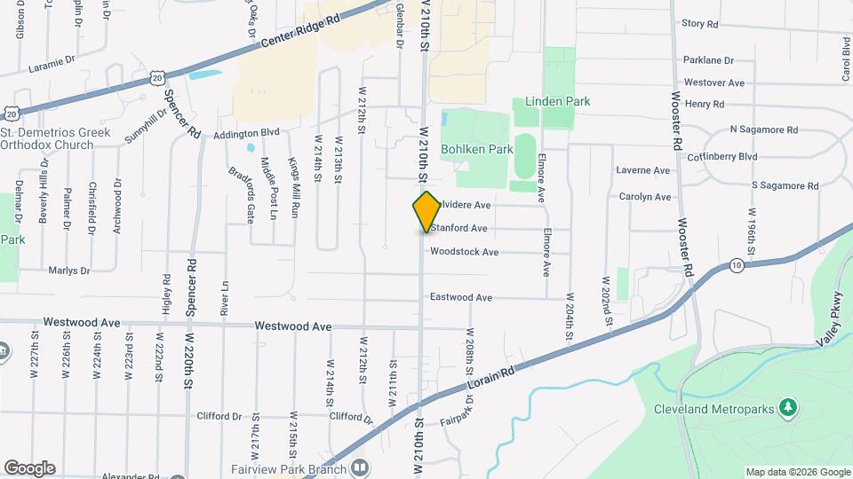 4027 W 210th St Map and Location Details