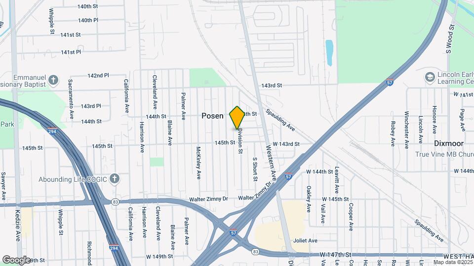 14428 S Division St, Unit 1 Map and Location Details
