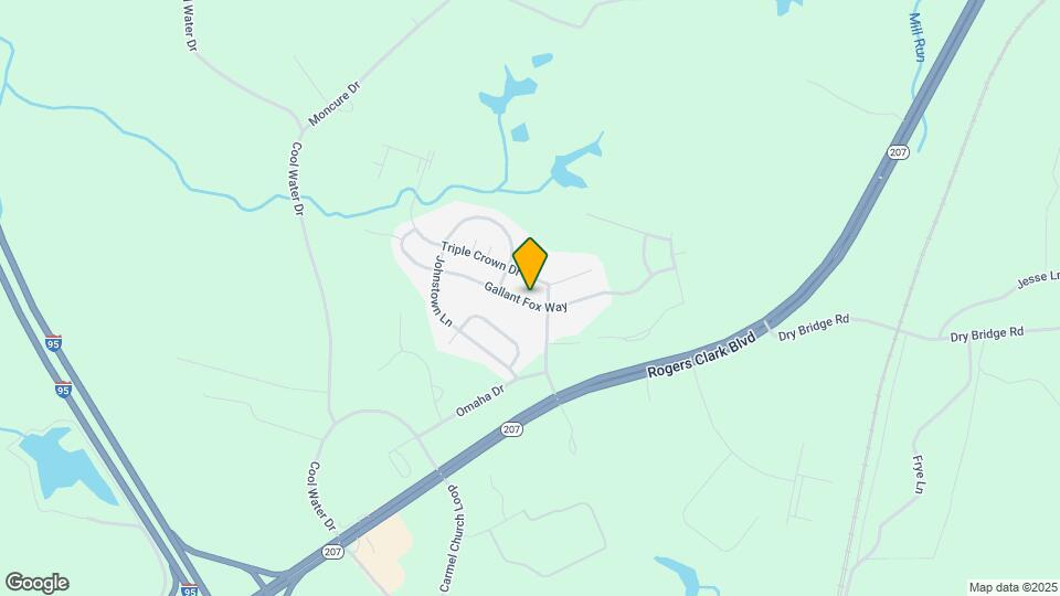 10561 Gallant Fox Way Map and Location Details