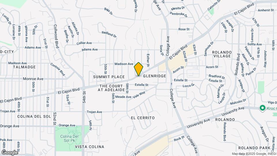 5841-43 El Cajon Blvd Map and Location Details
