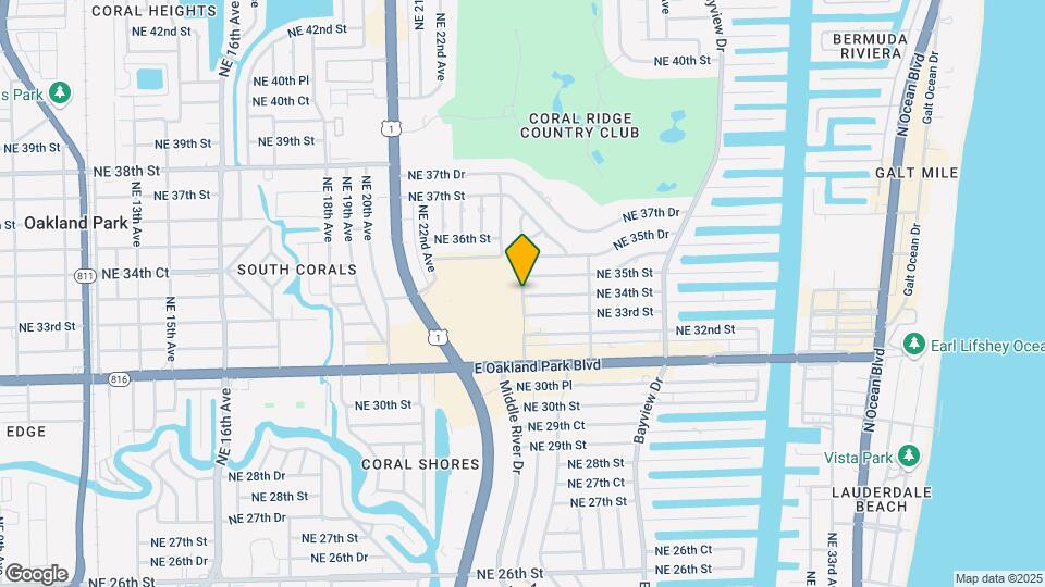 2603 NE 34th St-Unit -2 Map and Location Details