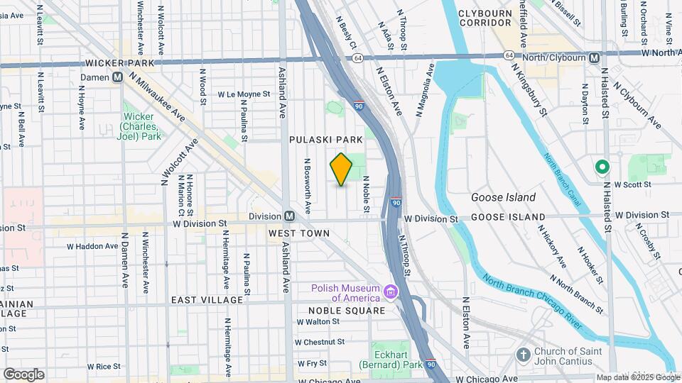 1244 N Cleaver St Map and Location Details