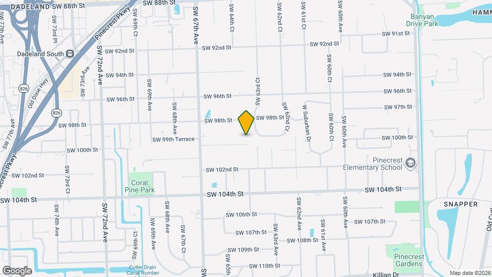 6399 SW 100th St Map and Location Details