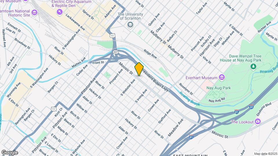 703 Moosic St Map and Location Details