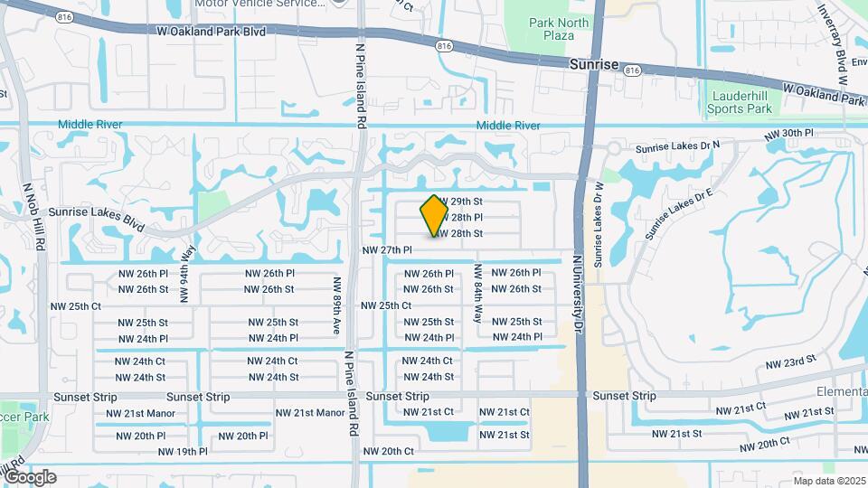 8601 NW 27th Pl Map and Location Details