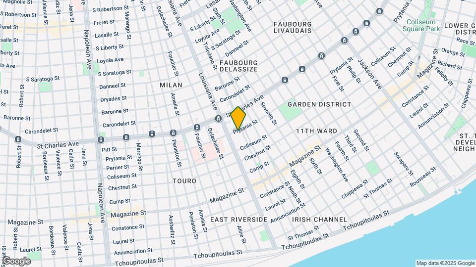 3308 Prytania St Map and Location Details