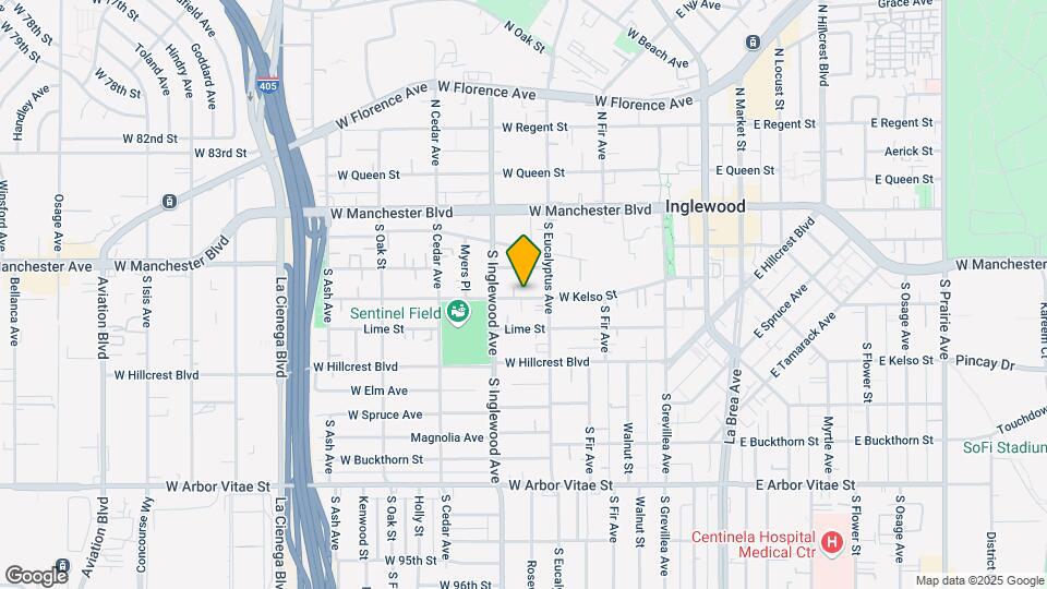 321 W Kelso St Map and Location Details
