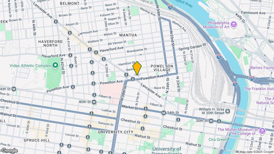 3703 Powelton Ave, Unit 1 F Map and Location Details