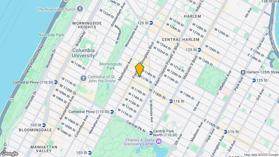 272 W 117th St Map and Location Details