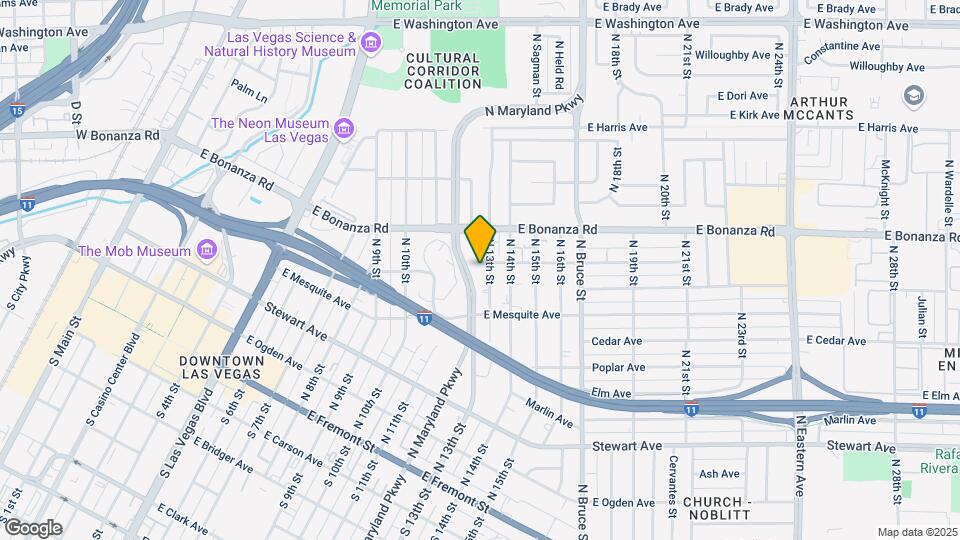 North 13th Simplex Map and Location Details