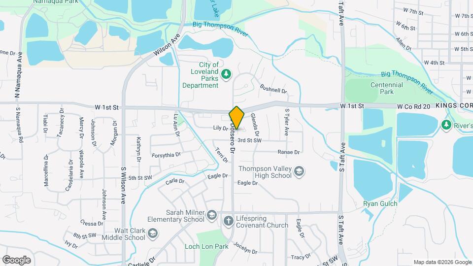 1852 Lily Pl Map and Location Details