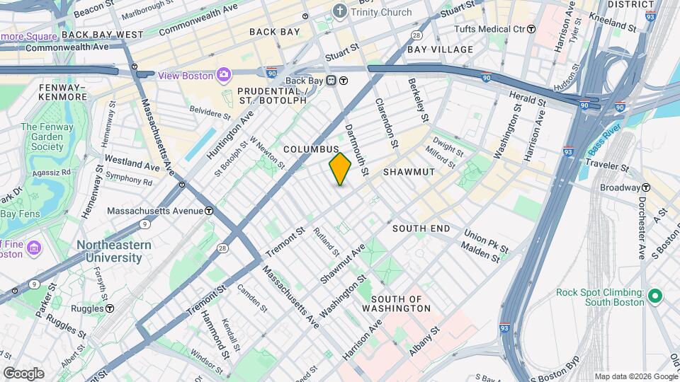 155 W Brookline St, Unit #5 Mapa y Detalles de la Ubicación