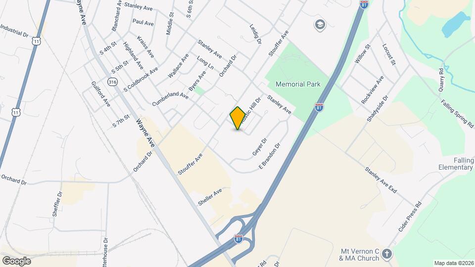 1158 Westgate Dr Map and Location Details