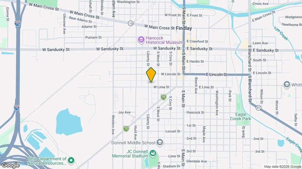 320 W Lima St Map and Location Details