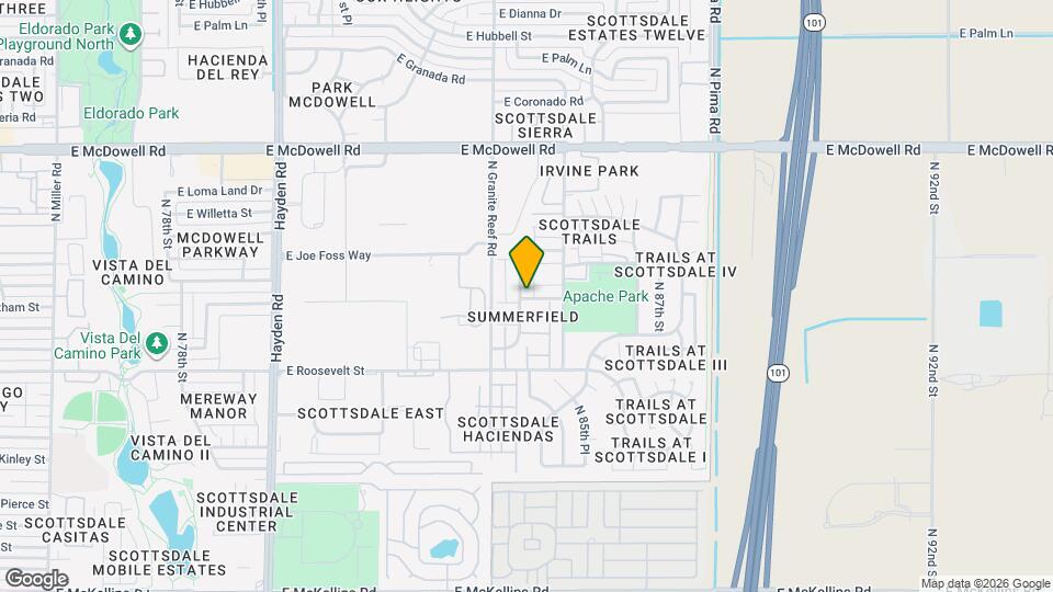 1207 N 84th Pl Map and Location Details