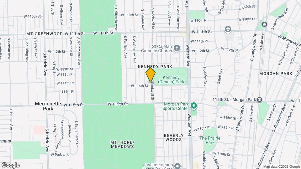 11358 S Rockwell St, Unit 11358 Map and Location Details