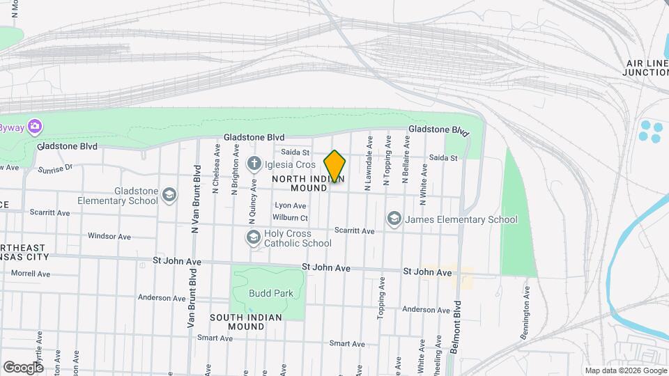 5502 Norledge Ave Map and Location Details