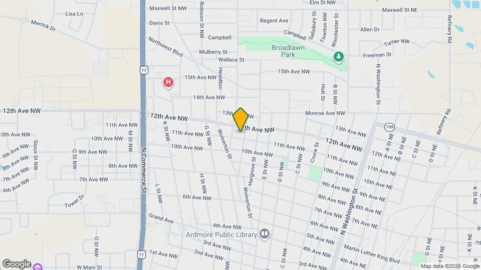 1105 Burch St NW Map and Location Details