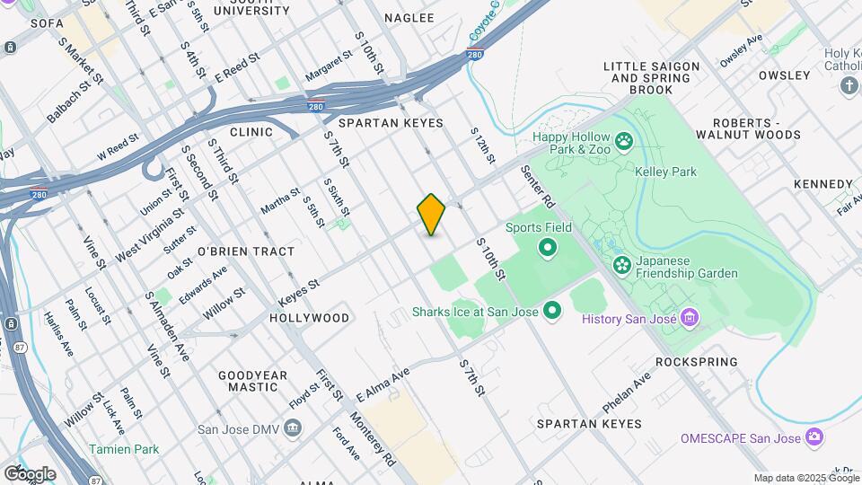 1158 S Sixth St Map and Location Details