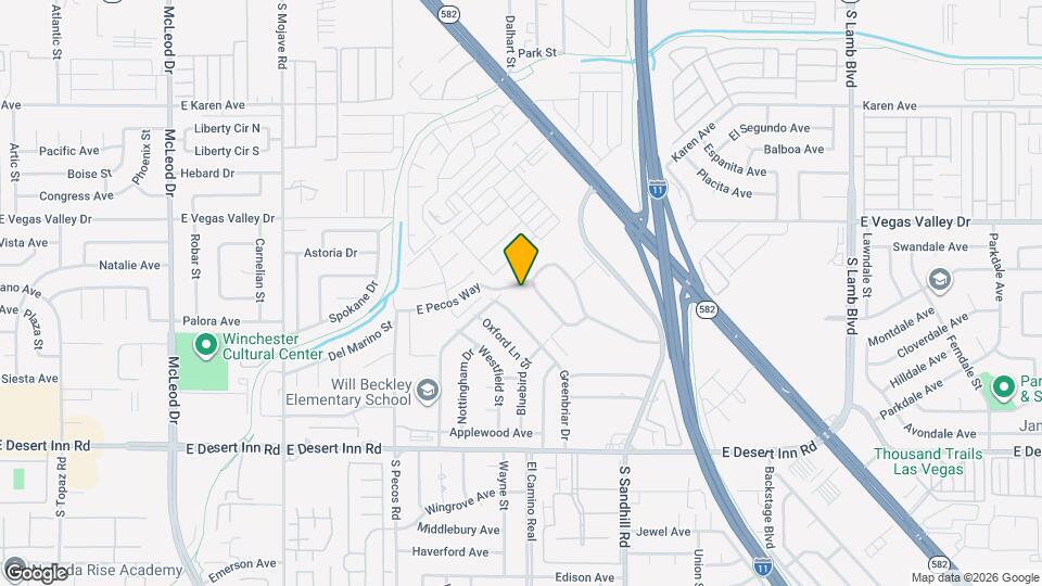 641 E Pecos Way Map and Location Details