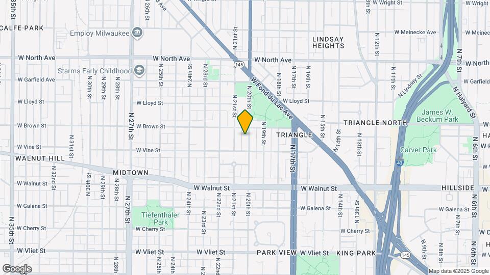 1937 N 20th St Map and Location Details