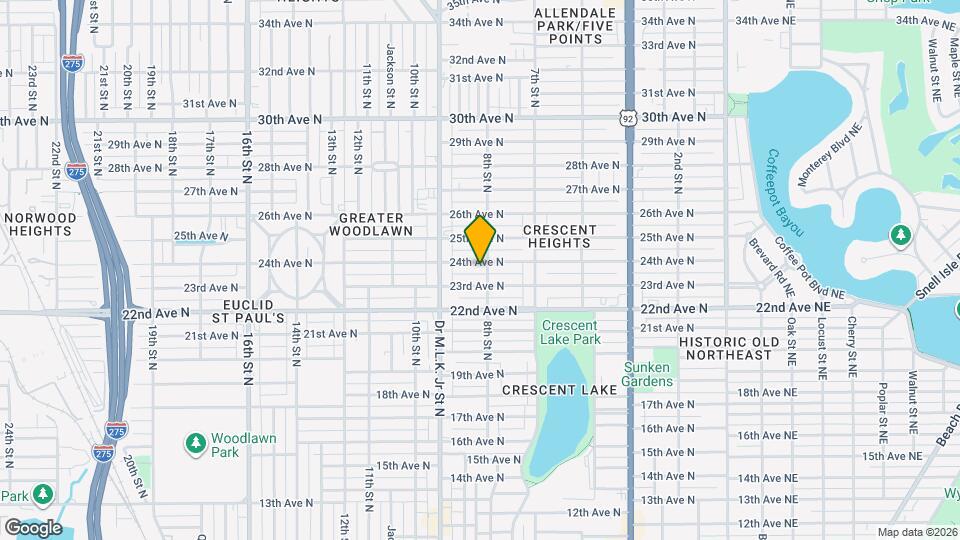 808 24th Ave N Map and Location Details