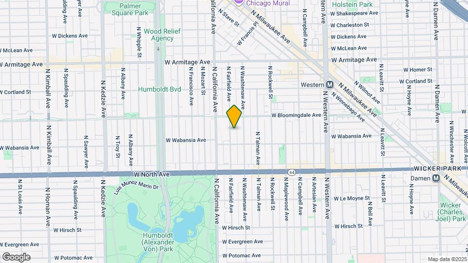 1729 N Fairfield Ave Map and Location Details