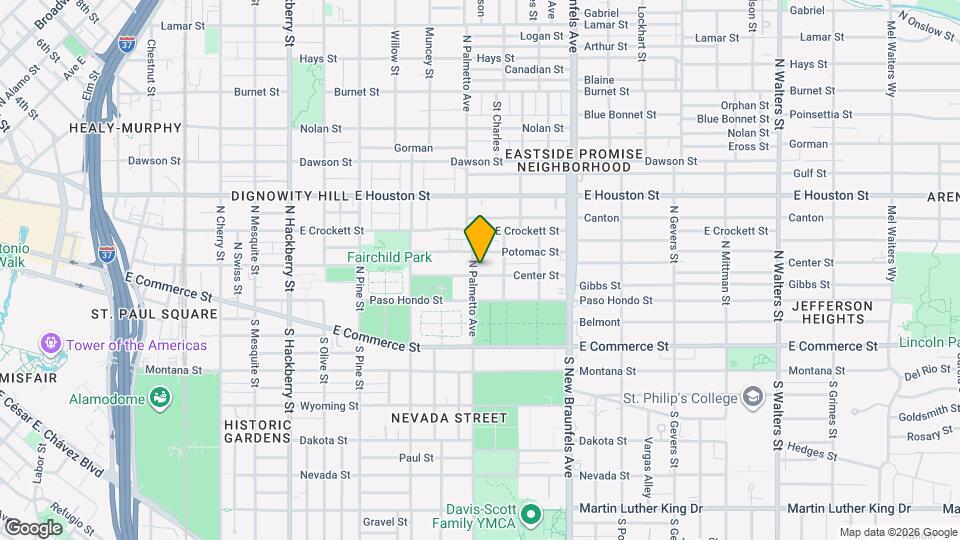 1005 Center St Map and Location Details