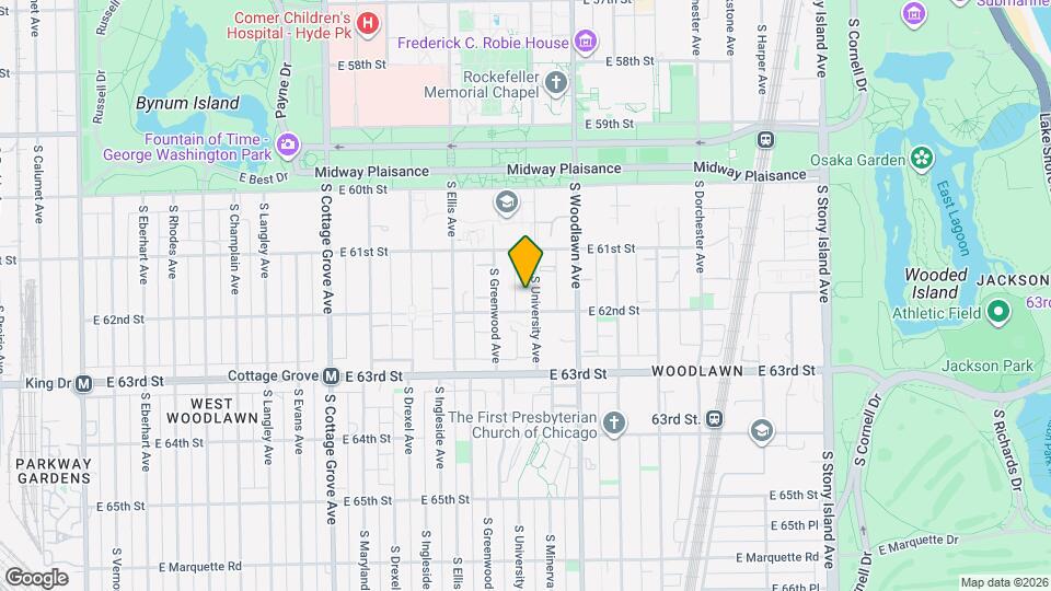 6144 S University Ave, Unit 3 Map and Location Details