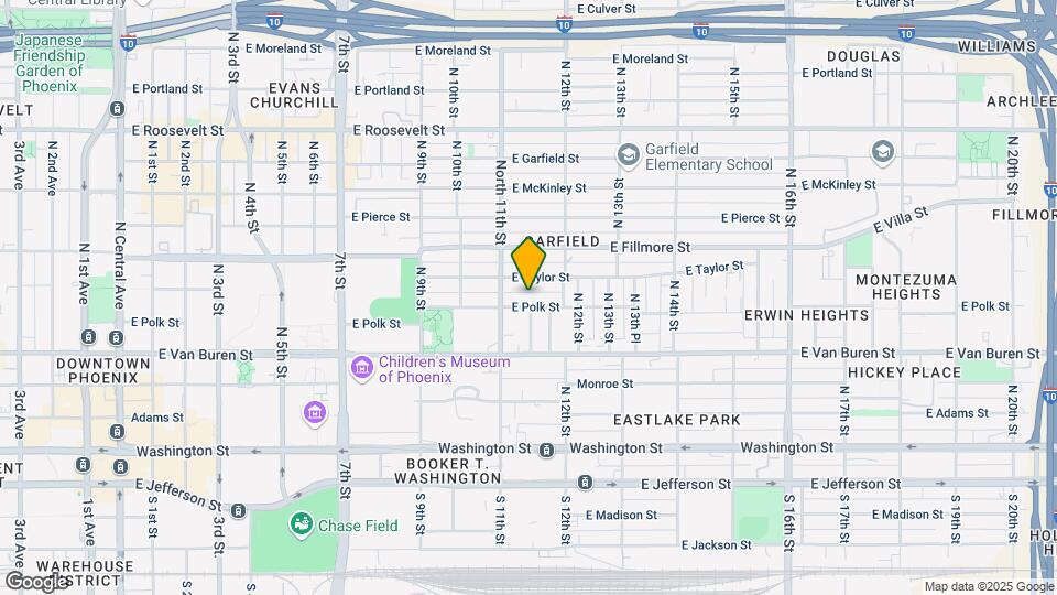 1124 E Polk St Map and Location Details