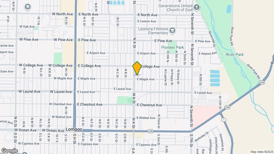 805 E Maple Ave Map and Location Details