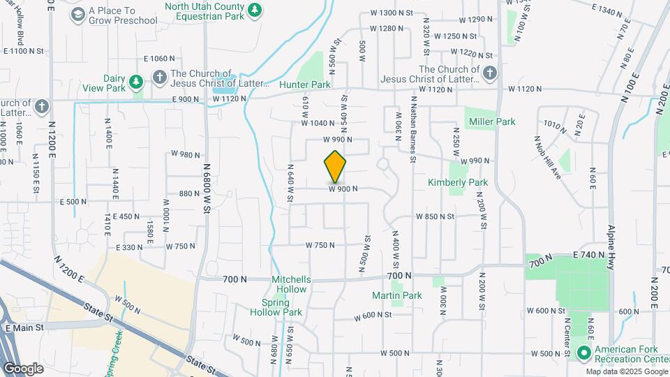 548 900 W Map and Location Details