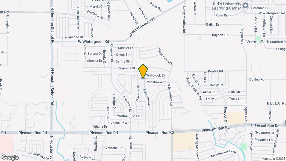 1605 Willowbrook St Map and Location Details