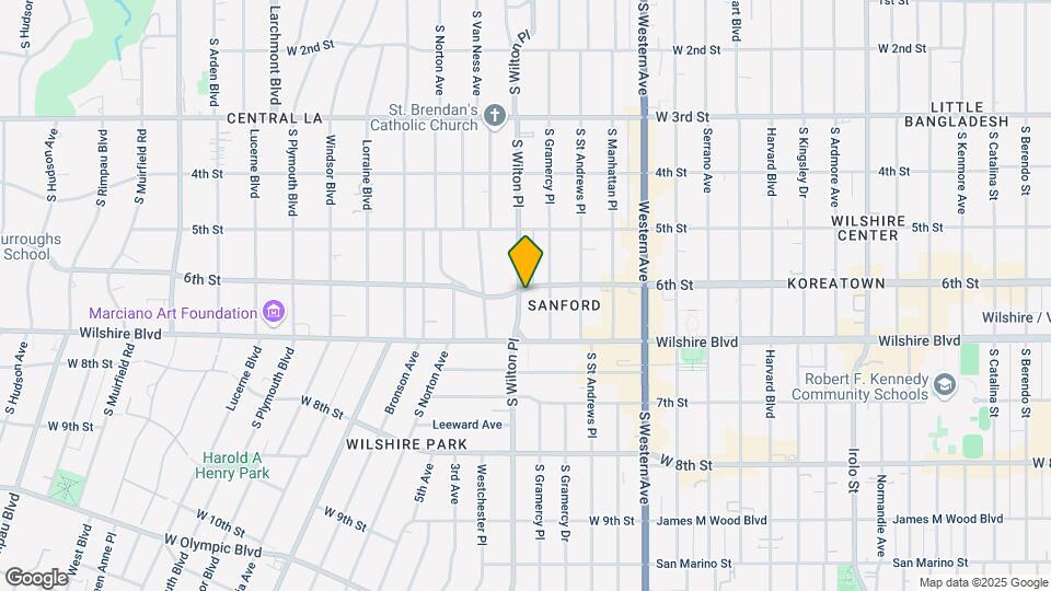 602 S Wilton Pl Mapa y Detalles de la Ubicación