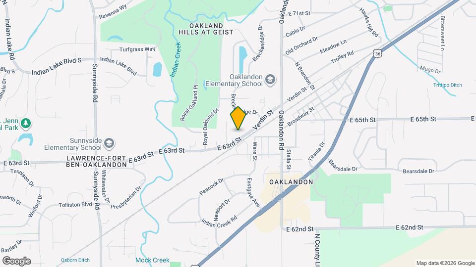 11600 E 63rd St Map and Location Details