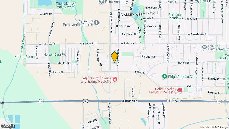 244 S Cottonwood Rd Map and Location Details
