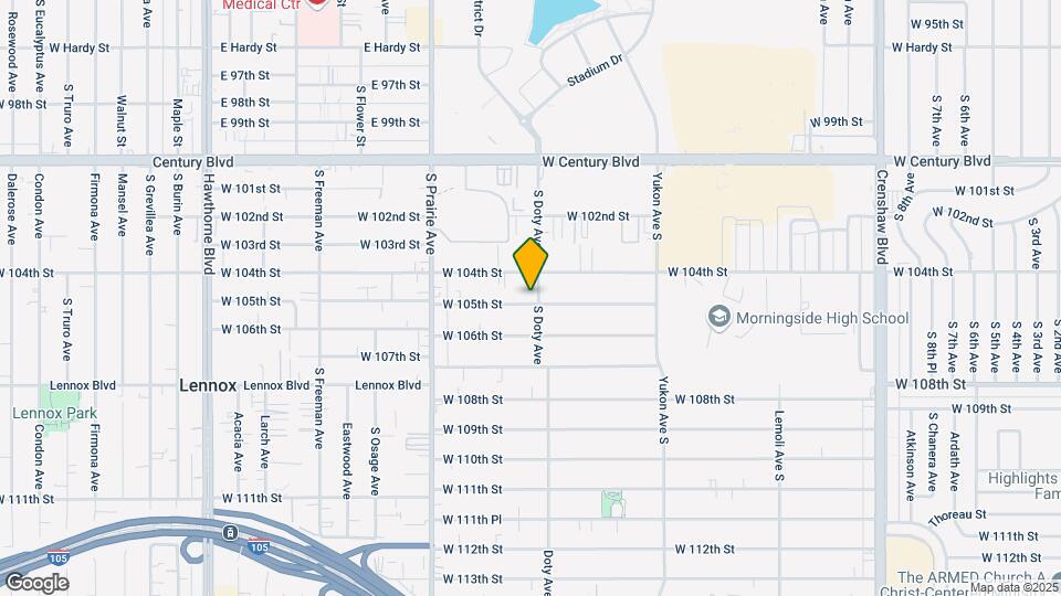 3807-3813 W 105th St Mapa y Detalles de la Ubicación