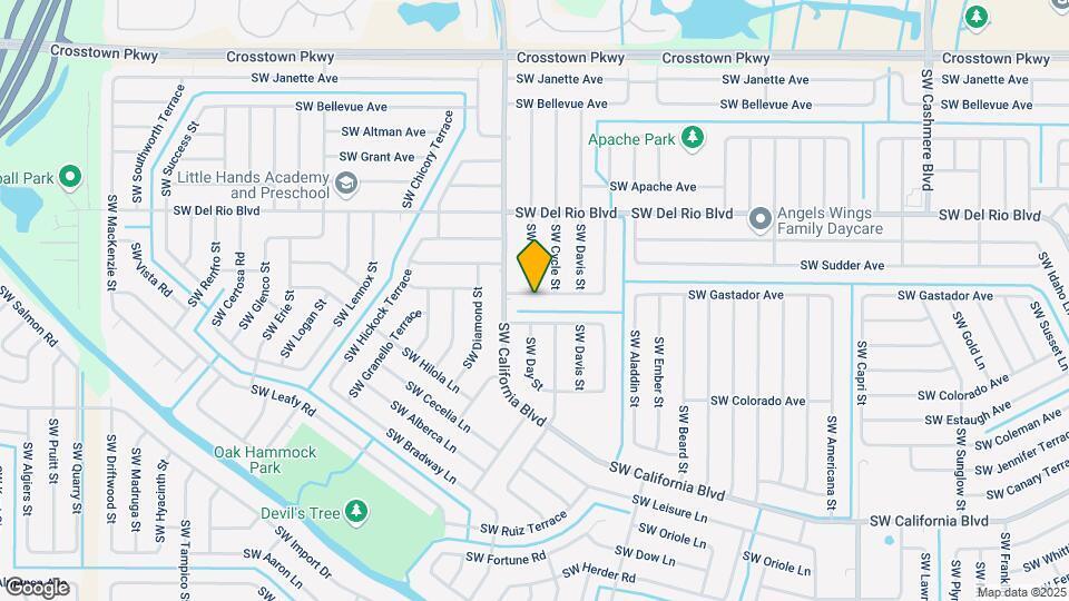 1672 SW Bascom Ave Map and Location Details