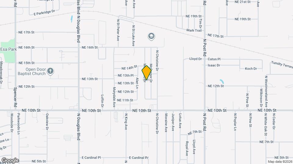 1308 Mcdonald Dr Map and Location Details