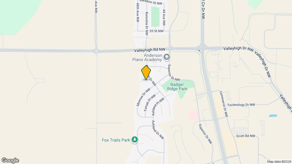 3058 River Falls Rd NW Map and Location Details